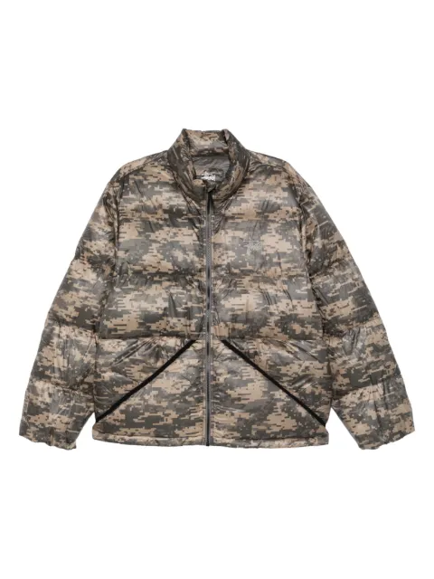 Stüssy camouflage zip jacket Green 11587719053