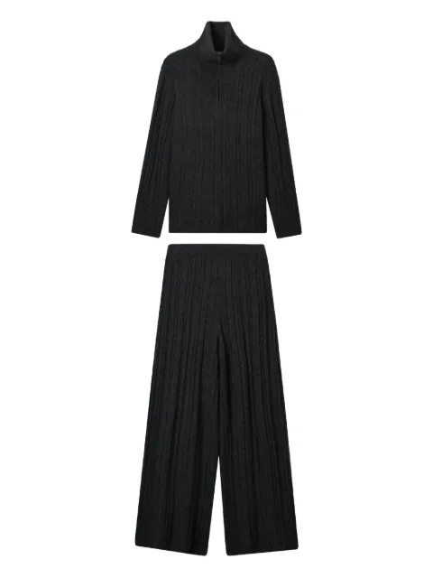 b+ab ribbed high-neck trousers Grey 5W343AI