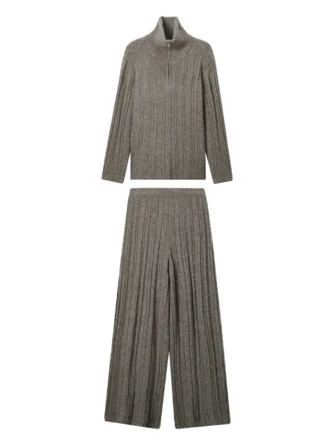b+ab ribbed knit trousers Grey 5W343AI