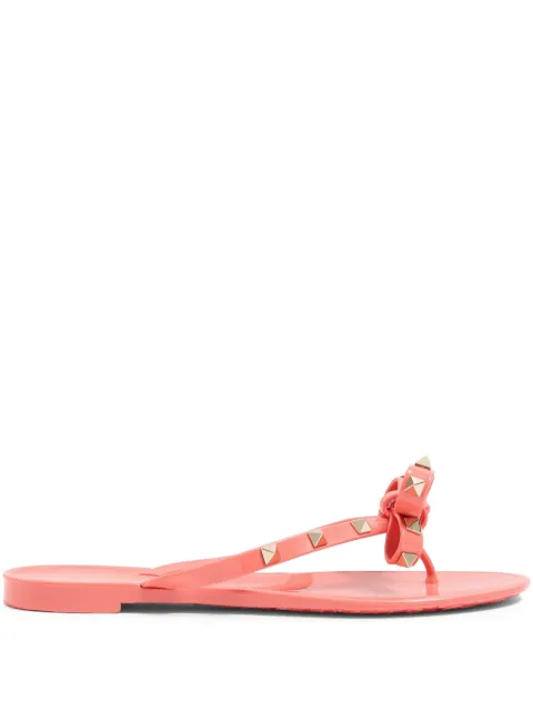 Valentino Garavani Rockstud rubber slippers Pink WS0552PVS