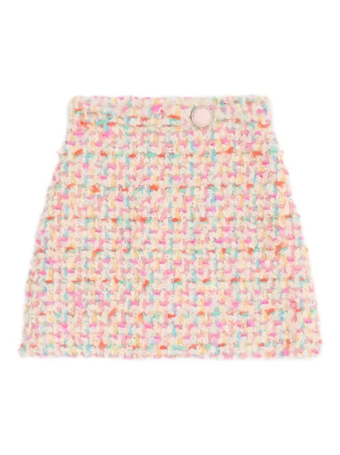 Valentino Garavani candy tweed short skirt Neutrals BRAEH69WN