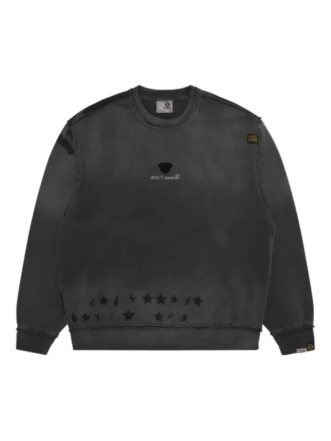 AAPE BY *A BATHING APE® crew-neck sweatshirt Black ASWC379XXP