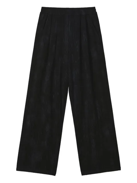 b+ab elasticated-waistband trousers Black 5W649AS