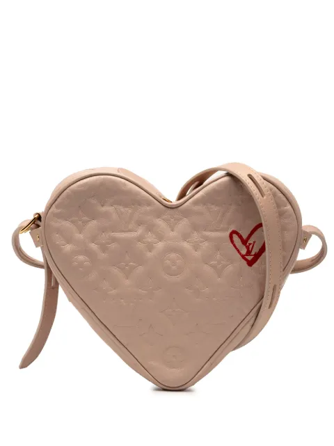 Louis Vuitton Pre-Owned 2021-2025 Monogram Embossed Lambskin Fall In Love Sac Coeur crossbody bag Pink QAV7ADR64CFLYB01