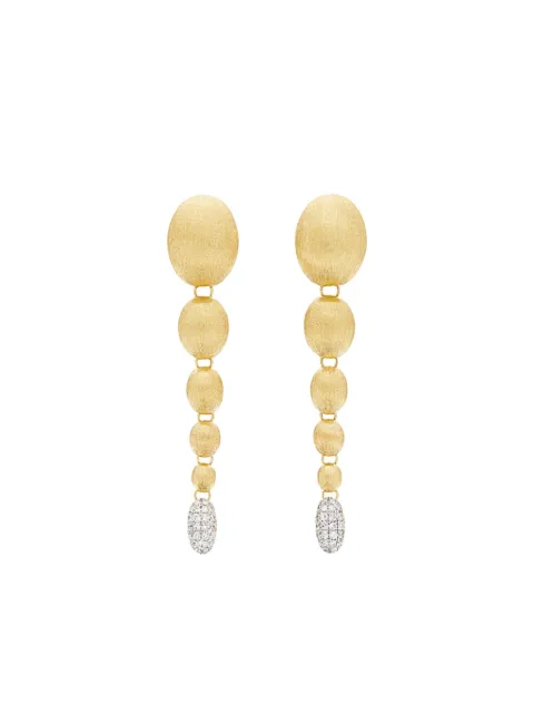 NANIS 18K yellow gold diamond drop earrings Gold OS21538
