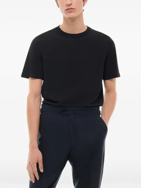 FURSAC ribbed-trim T-shirt Black FHPTS00142
