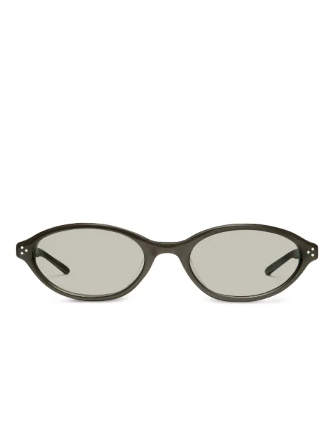 Gentle Monster La Cha BR4 oval-frame sunglasses Green LACHABR4