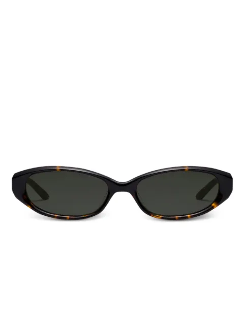 Gentle Monster Monica 19 oval-frame sunglasses Black MONICAT9