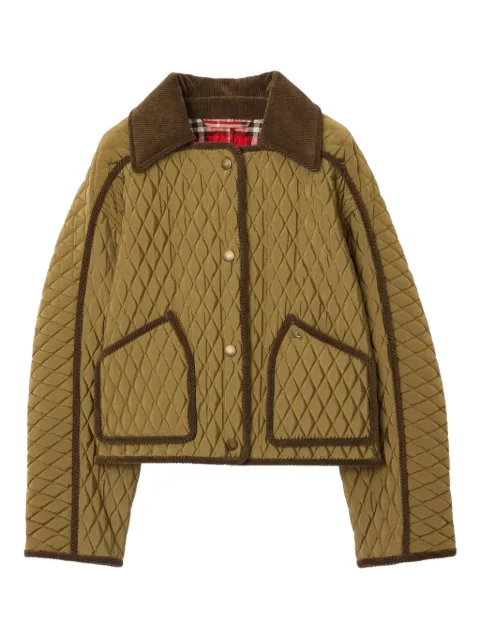 Burberry Floriston quilted jacket Green 8118202