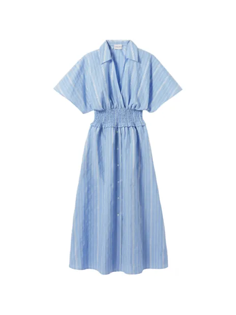 Claudie Pierlot striped wrap dress Blue CFPRO02983
