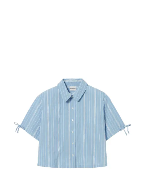 Claudie Pierlot striped Peter Pan collar shirt Blue CFPCM00570