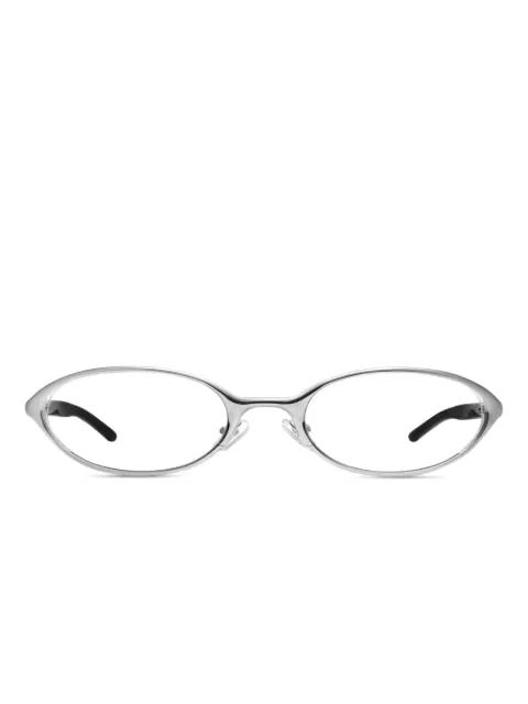Gentle Monster Moody 02 oval-frame glasses Silver MOODY02