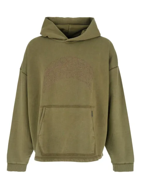 Represent kangaroo-pocket logo hoodie Green MLM100437