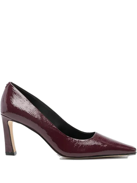 Michael Michael Kors Darrah pointed-toe leather pumps Red 40F5DRMP1A