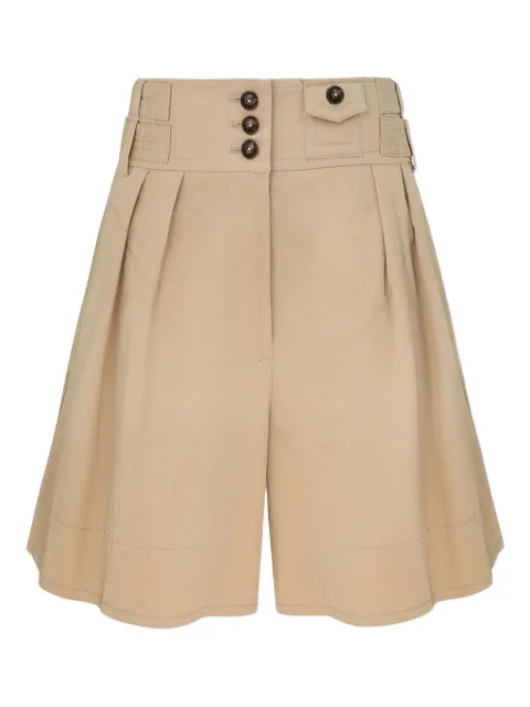 ZIMMERMANN pleated rebellion shorts Neutrals 6921AC261