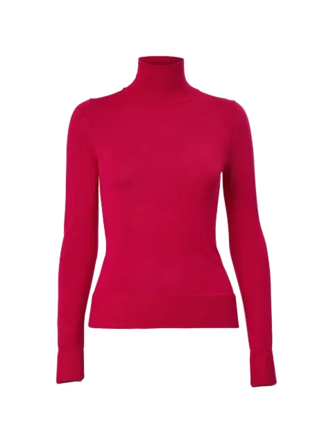 Carolina Herrera long-sleeve turtleneck sweater Red C2612N205KSE