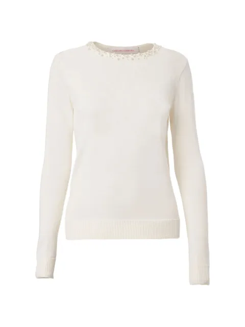Carolina Herrera embellished top White C2612E201KSC