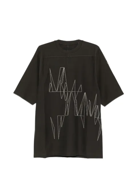 Moncler jumbo knit graphic T-shirt Brown MU01F8C0489B7R