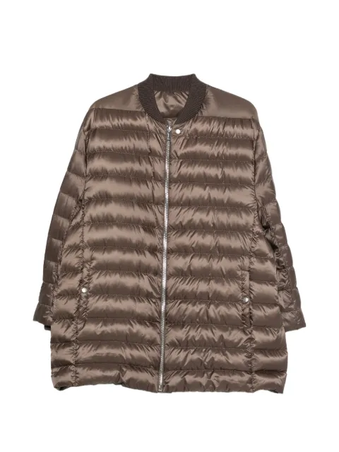Moncler x Rick Owens zip-fastening padded jacket Brown MU01F1A06M8114