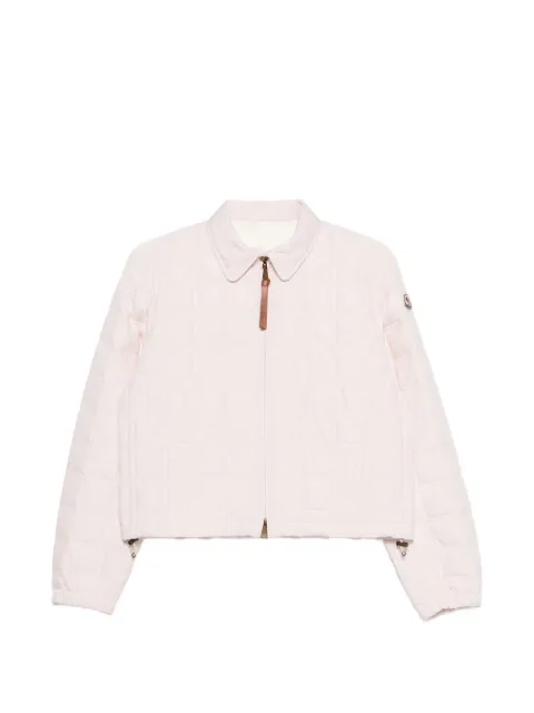 Moncler collar zip jacket Pink L10931A001305996B