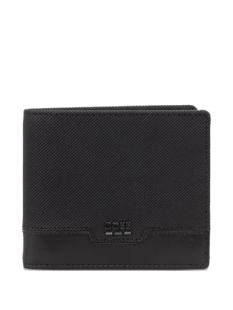 BOSS logo-plaque wallet Black 50558771
