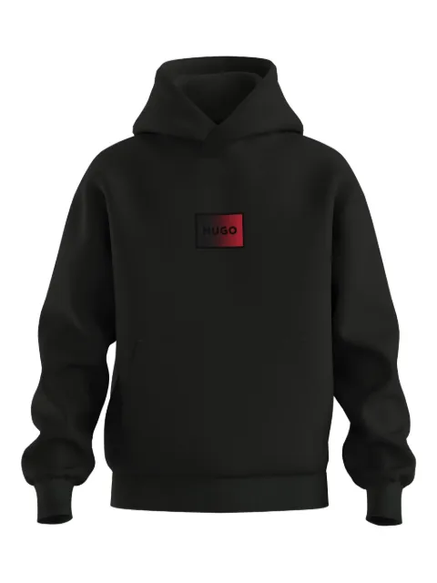 HUGO logo-detail hoodie Black 50553145