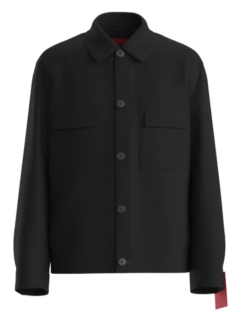 HUGO pocket buttoned jacket Black 50555258