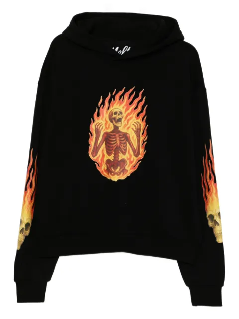 Melt printed hoodie Black MSHOD5097