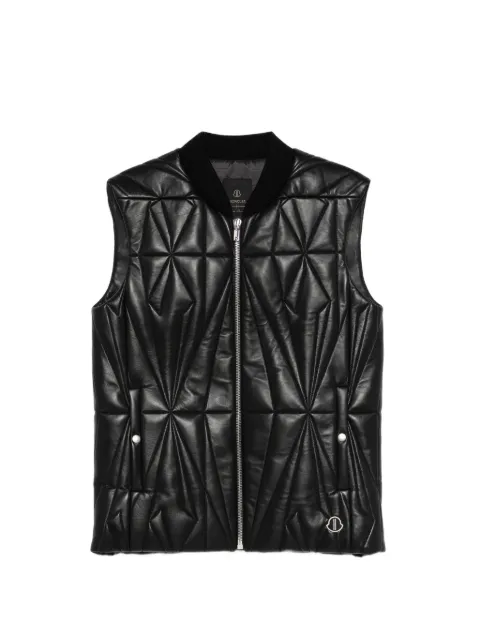 Moncler x Rick Owens geocamo flight vest Black MU01F1A10M8116
