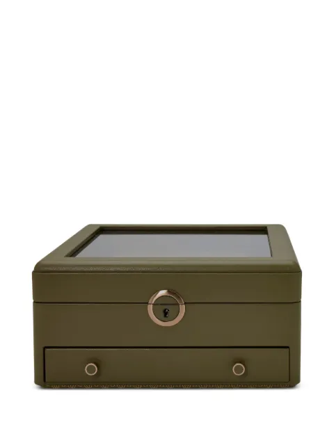 WOLF Earth jewellery box (12.4cm x 26.7cm) Green 190741