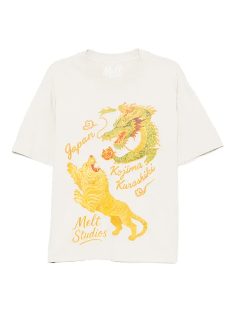 Melt graphic-printed T-shirt Neutrals MS5082