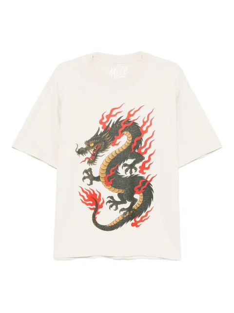 Melt graphic-printed T-shirt Neutrals MS5083