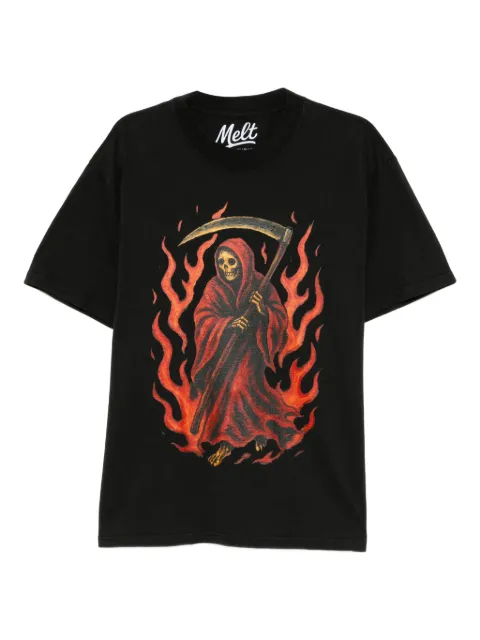 Melt printed T-Shirt Black MS5076