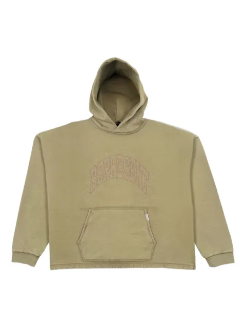 Represent Represent embroidered long-sleeve hoodie Green MLM100437