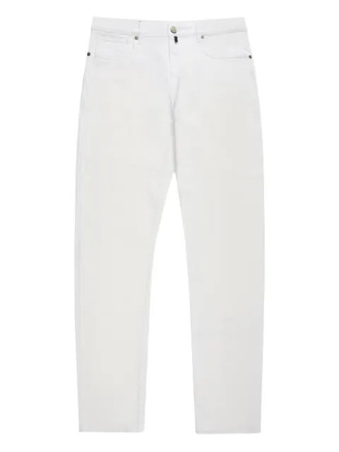 slowear logo-patch straight-leg jeans White R0006LJ0003
