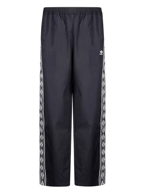 UMBRO elastic-waistband side-stripes trousers Black UBMW0361FA229