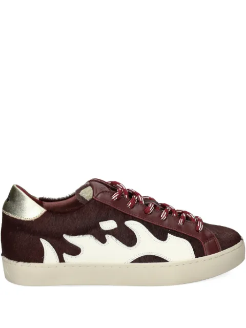 Gamin flame-patch sneakers Brown D0197S90