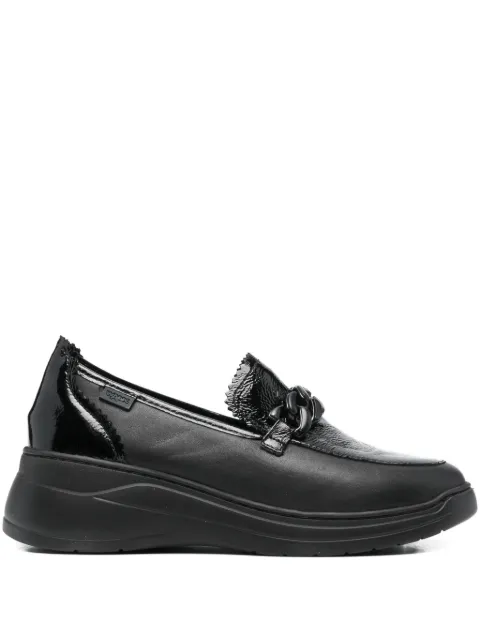 MELLUSO chain-embellishment loafers Black K55493