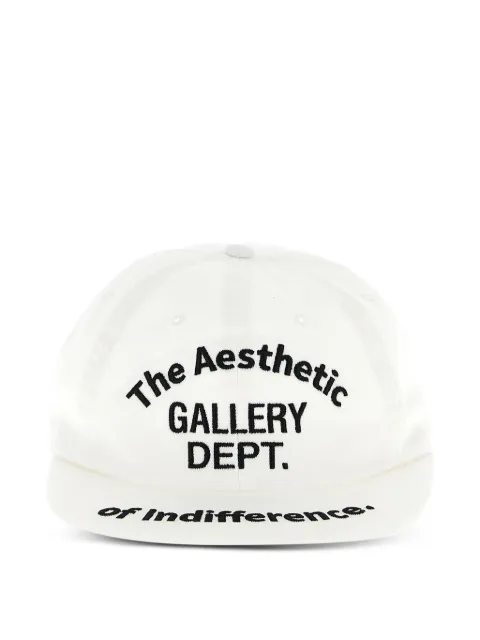 GALLERY DEPT. Aesthetic of Indifference embroidered cap White AIC90019WHITE