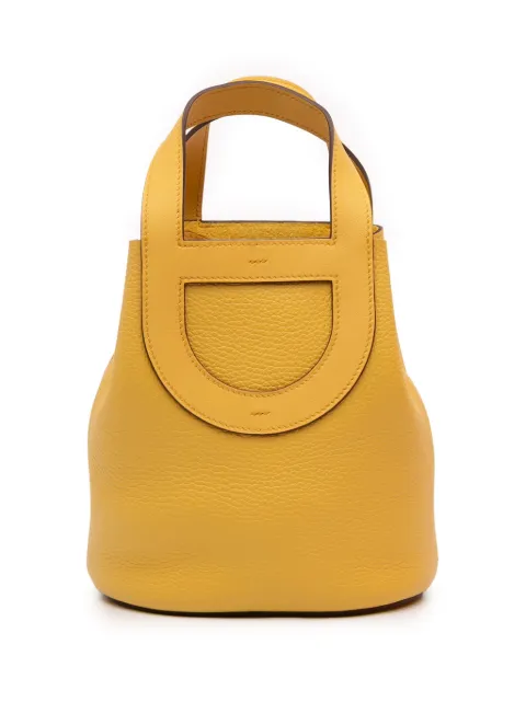 Hermès Pre-Owned 2024 Clemence and Swift In The Loop 18 handbag Yellow 49VYI7QWQ5LLH5CG