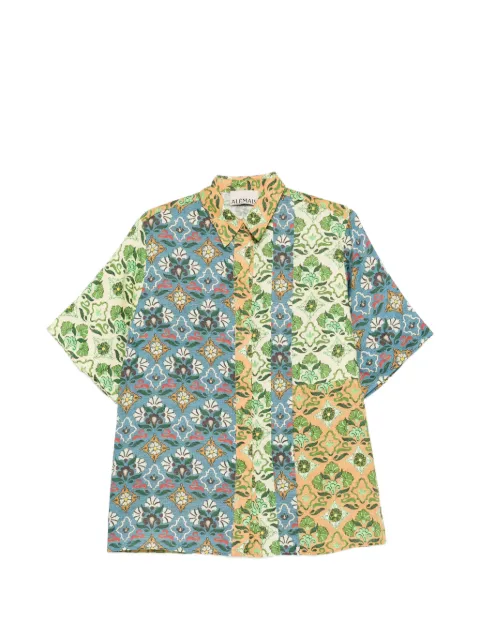 ALEMAIS Ali Spliced floral shirt Blue 6196T00MULTI