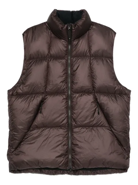 Goldwin zip-puffer waistcoat Brown GL25338