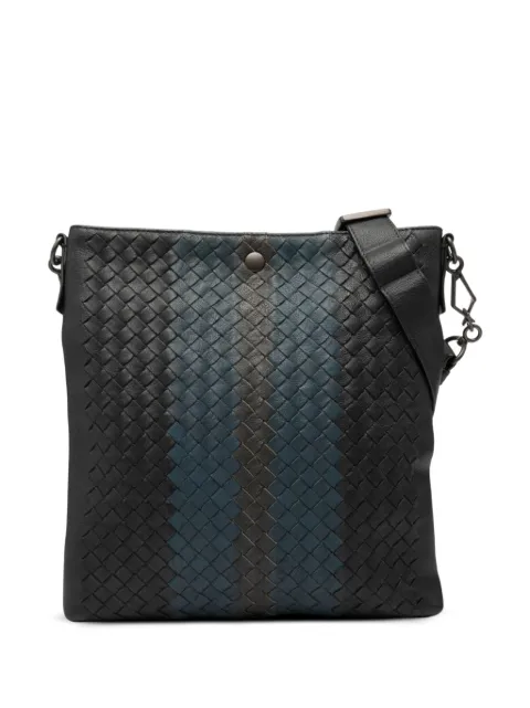 Bottega Veneta Pre-Owned 2012-2025 Tricolor Leather Intrecciato crossbody bag Black 2QSL5MWODASDAFD7