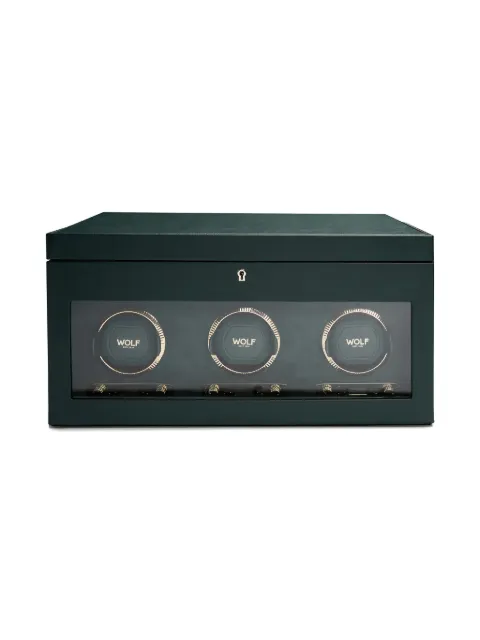 WOLF British Racing Triple Watch Winder Green 792341