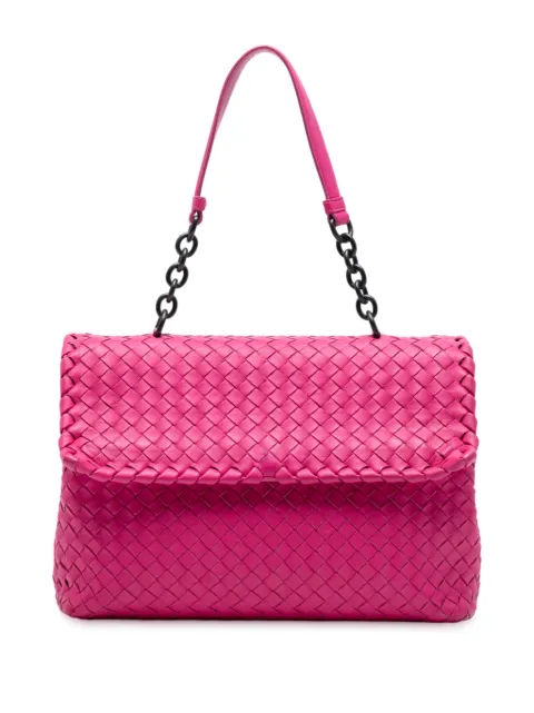 Bottega Veneta Pre-Owned 2012-2025 Medium Nappa Intrecciato Olimpia shoulder bag Pink 5HWDO78MNXXVBE4E