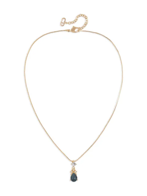 Christian Dior Pre-Owned 1980s pendant-detail necklace Gold NL025649