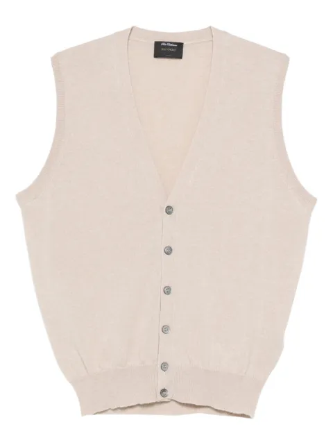 Dell'oglio buttoned sleeveless cardigan Neutrals CB1SMCA12R