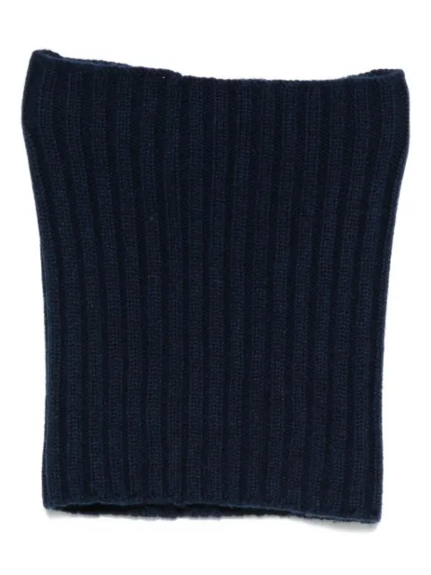 Dell'oglio ribbed cashmere neck warmer Blue 168CCASHMERENOTTURNO
