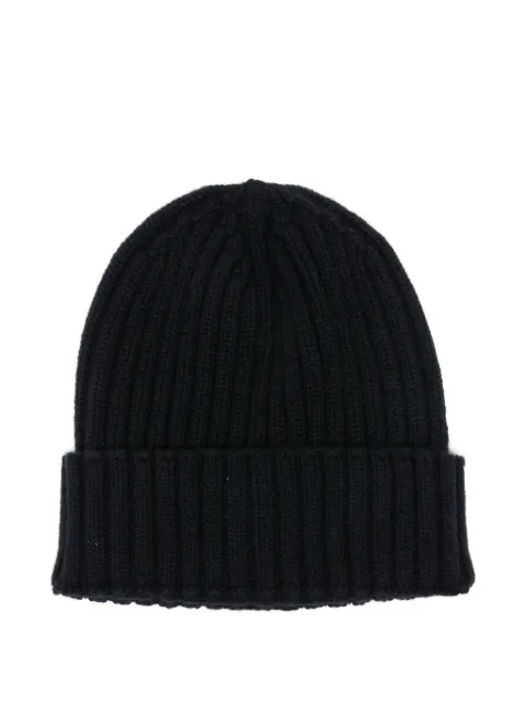 Dell'oglio ribbed beanie hat Blue 168DO