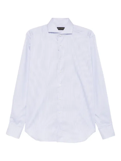 Dell'oglio striped button shirt Blue 32011807